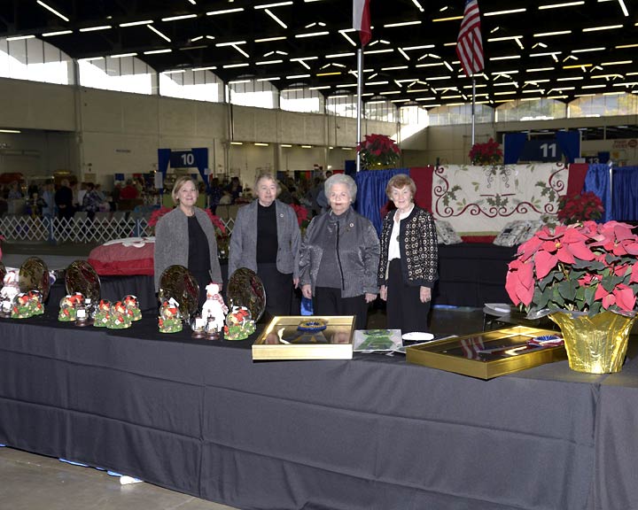 10 - TROPHY COMMITTEE - Jean Sheley, Ch. at Trophy Table.jpg -  TROPHY COMMITTEE - Jean Sheley, Ch. at Trophy Table